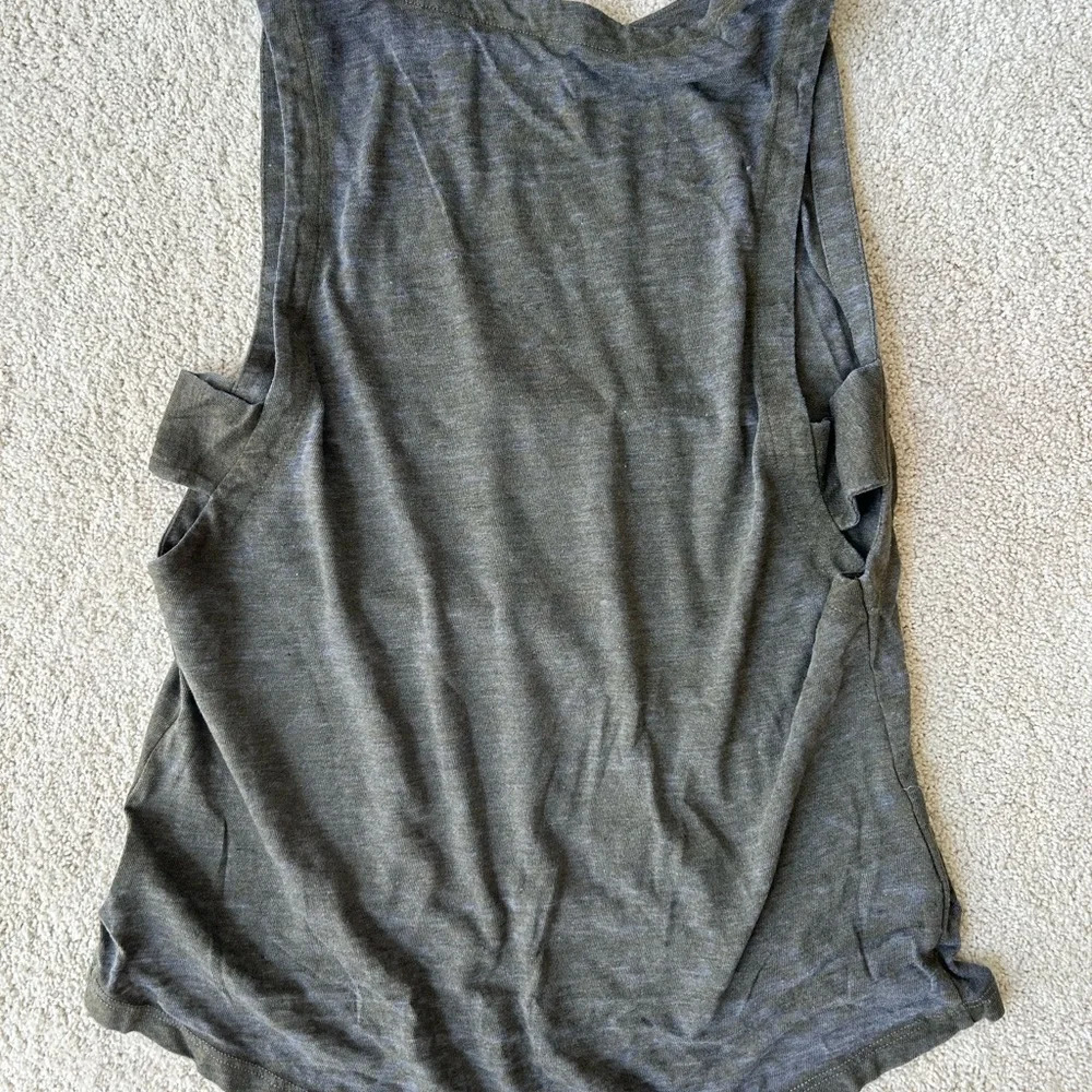 New patriotic chaser eagle made in USA burnout tank top size S America - Picture 3 of 3